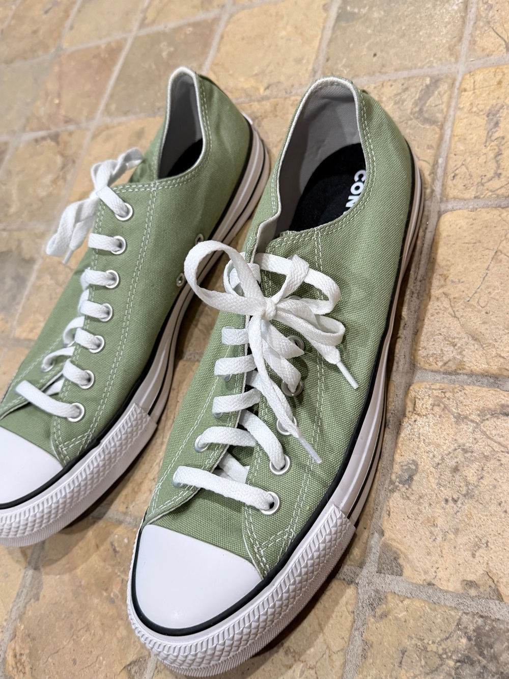 Classic Converse Low-Top Canvas Sneakers - Sage Green